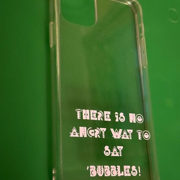 iPhone 11 Pro Max clear case with text NWOT - Picture 2 of 7